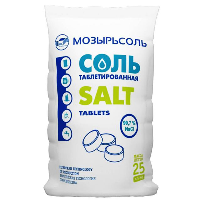 соль таблетированная 25 кг купить